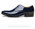 Elegant Oxford Dress Shoes for Men - Luxurious Patent Leather Formal Footwear for Weddings and Office Events, Sizes 38-48, Soft Rubber Outsole and Pointed Toe Design